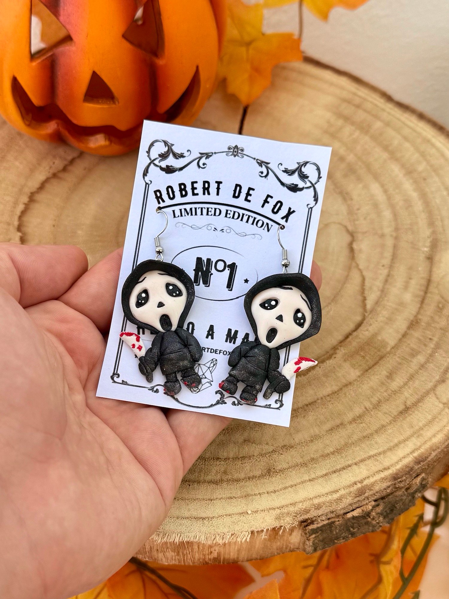 Pendientes Scream Ghostface – Edición Halloween