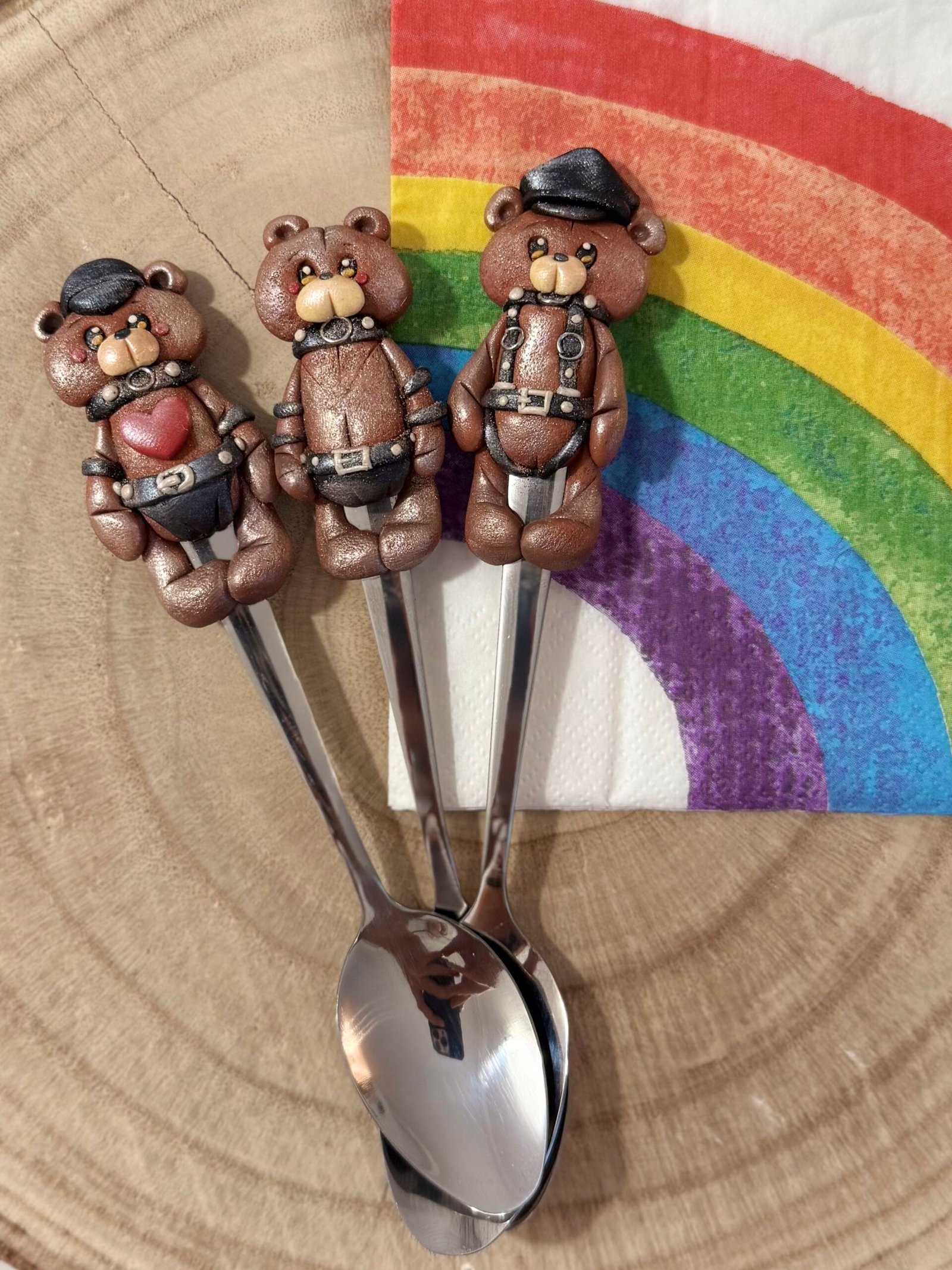 Cucharitas The Clay Daddy – Teddy, Leo y Max