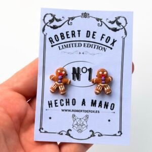 Pendientes Mini Hombre de Jengibre – Jengi botón