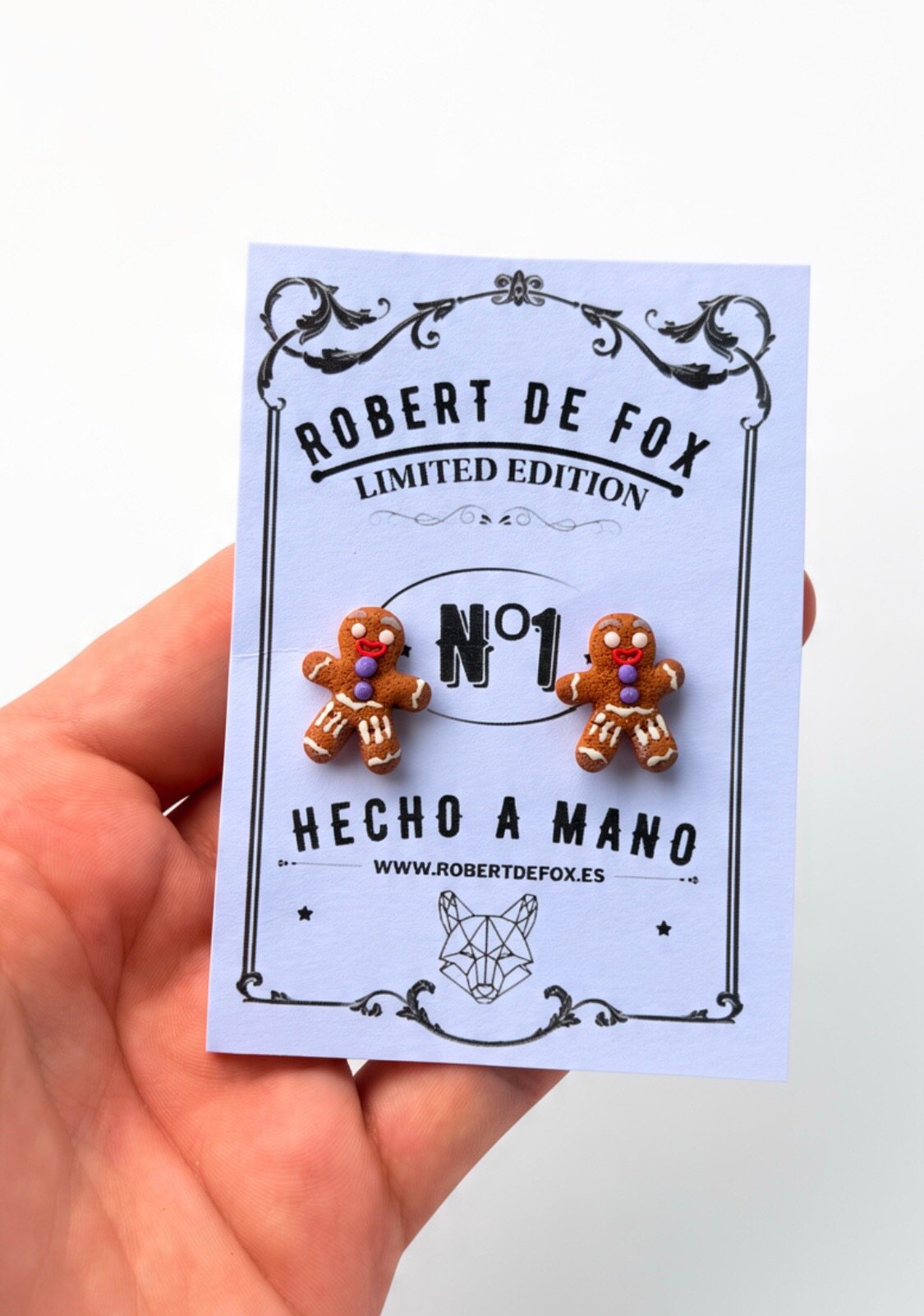 Pendientes Mini Hombre de Jengibre – Jengi botón
