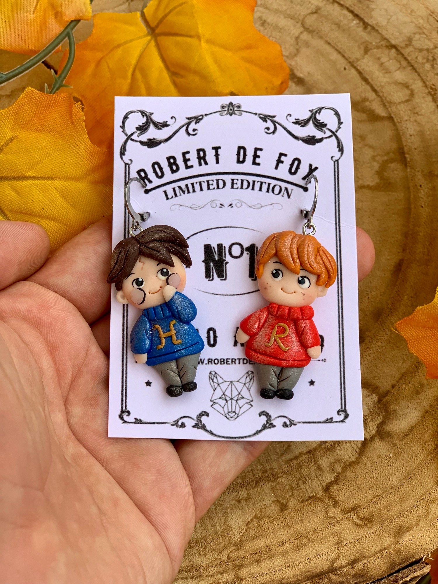 Pendientes Harry Potter – Harry y Ron