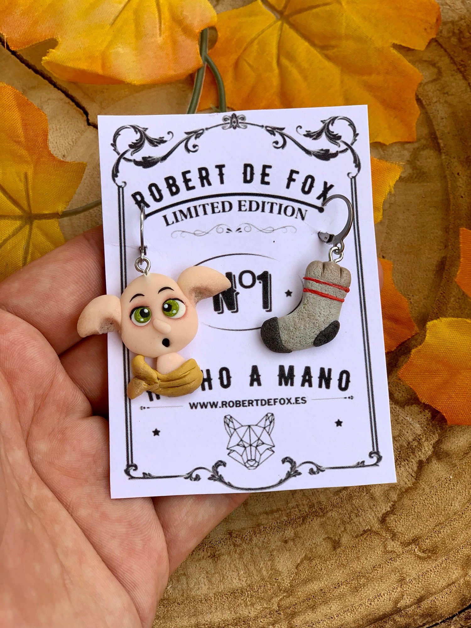 Pendientes Harry Potter – Dobby y el Calcetín