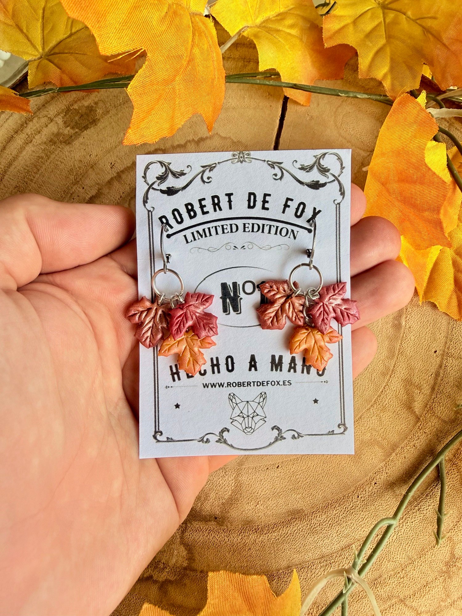 Pendientes Hojas de Otoño – Hojas de Colores