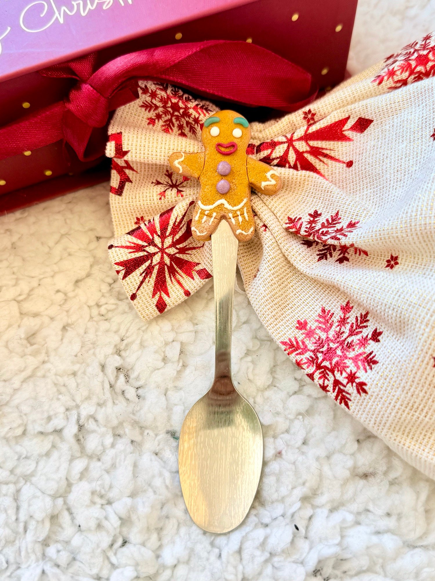 Cucharita navideña de Muñeco de Jengibre - Jengi