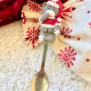Cucharita navideña Osito de Navidad