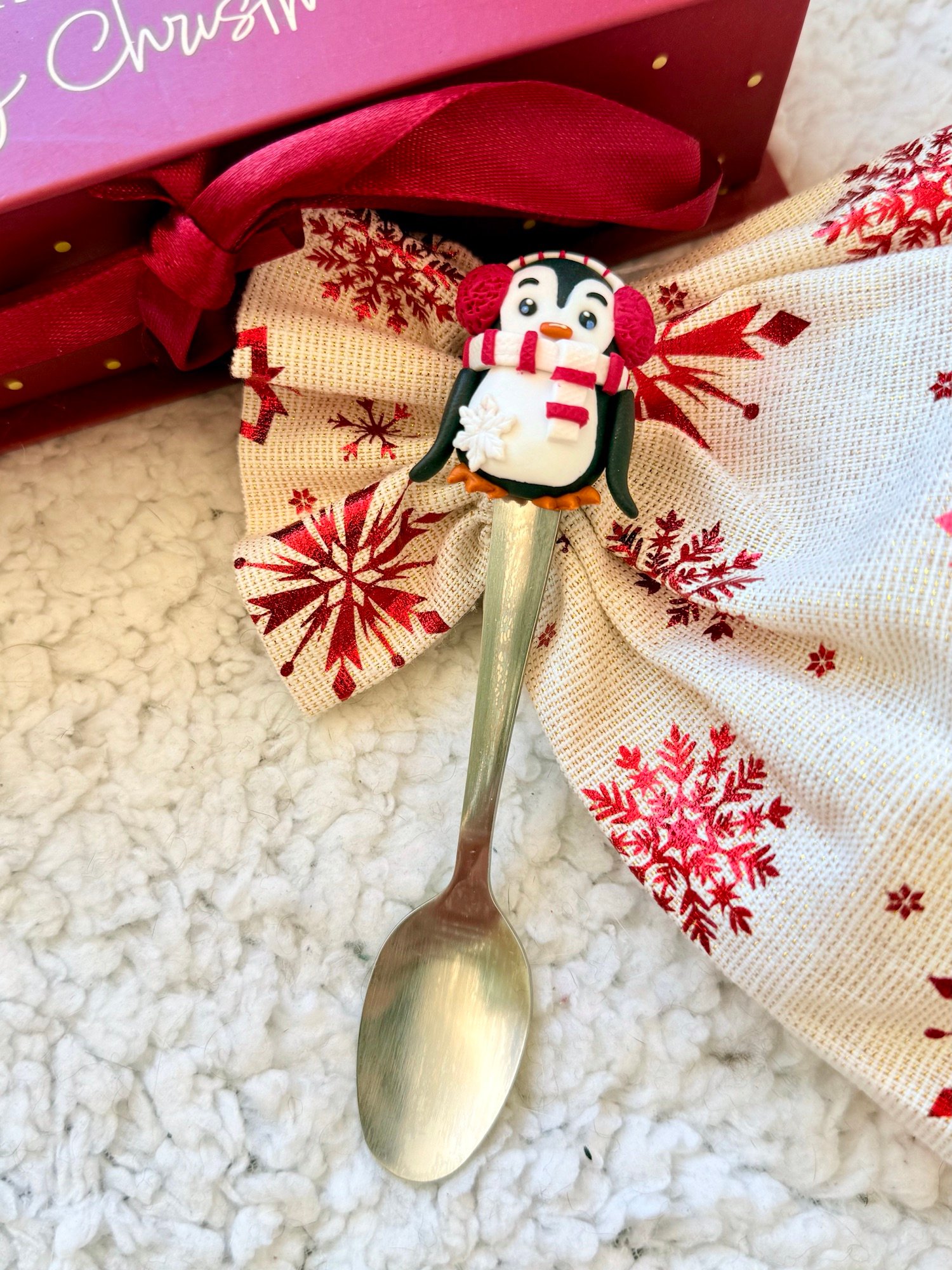 Cucharita navideña Pingüino de Invierno
